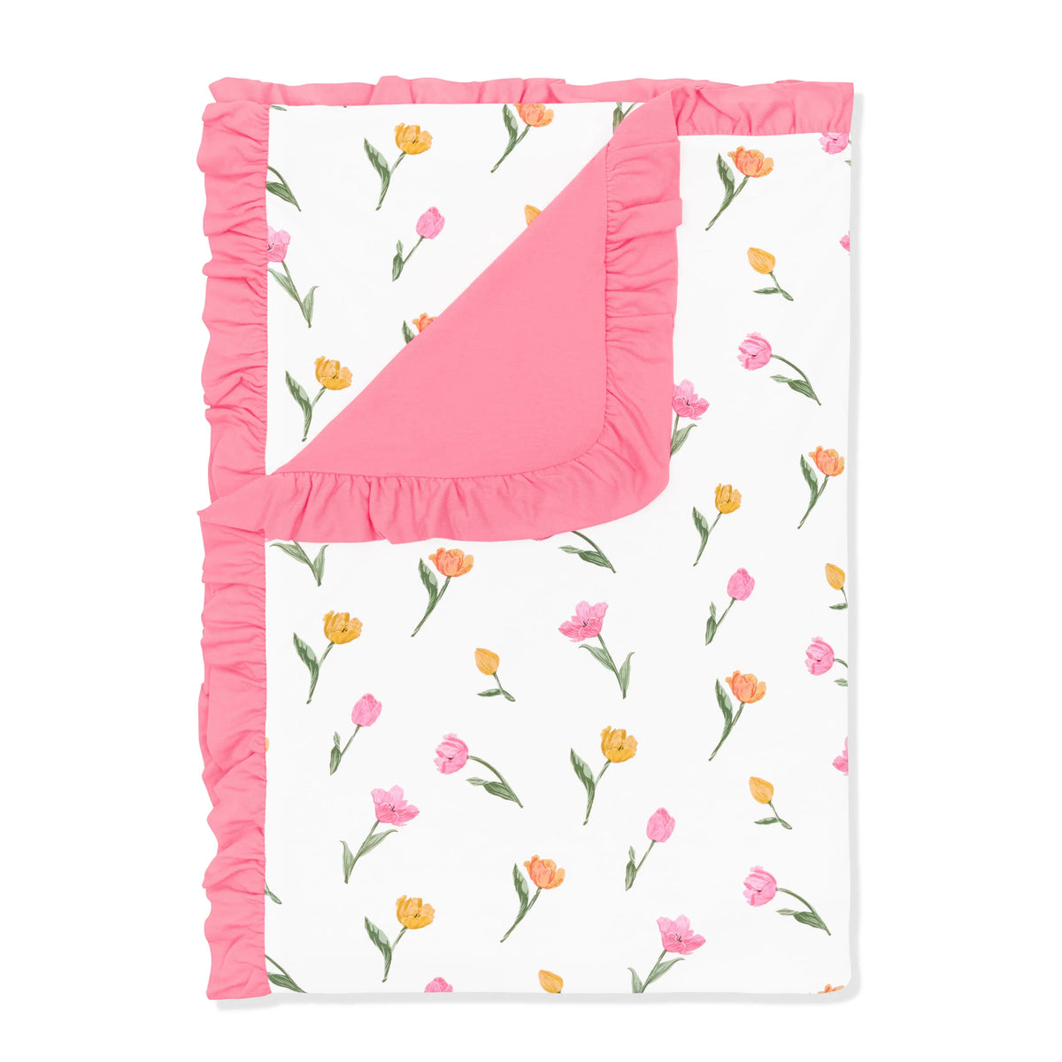 Ruffle Toddler Blanket in Tulip 0.5