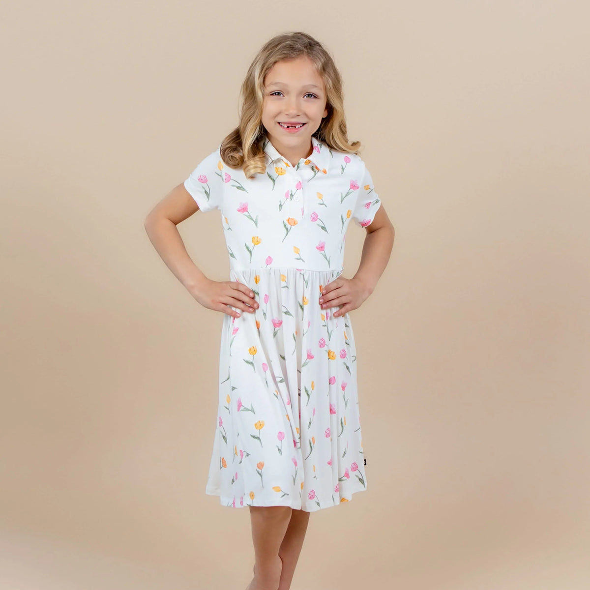 Polo Dress in Tulip