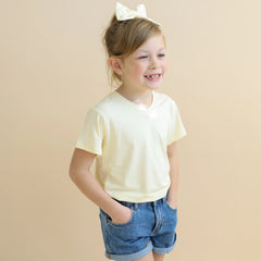 Toddler V-Neck Tee in Chamomile