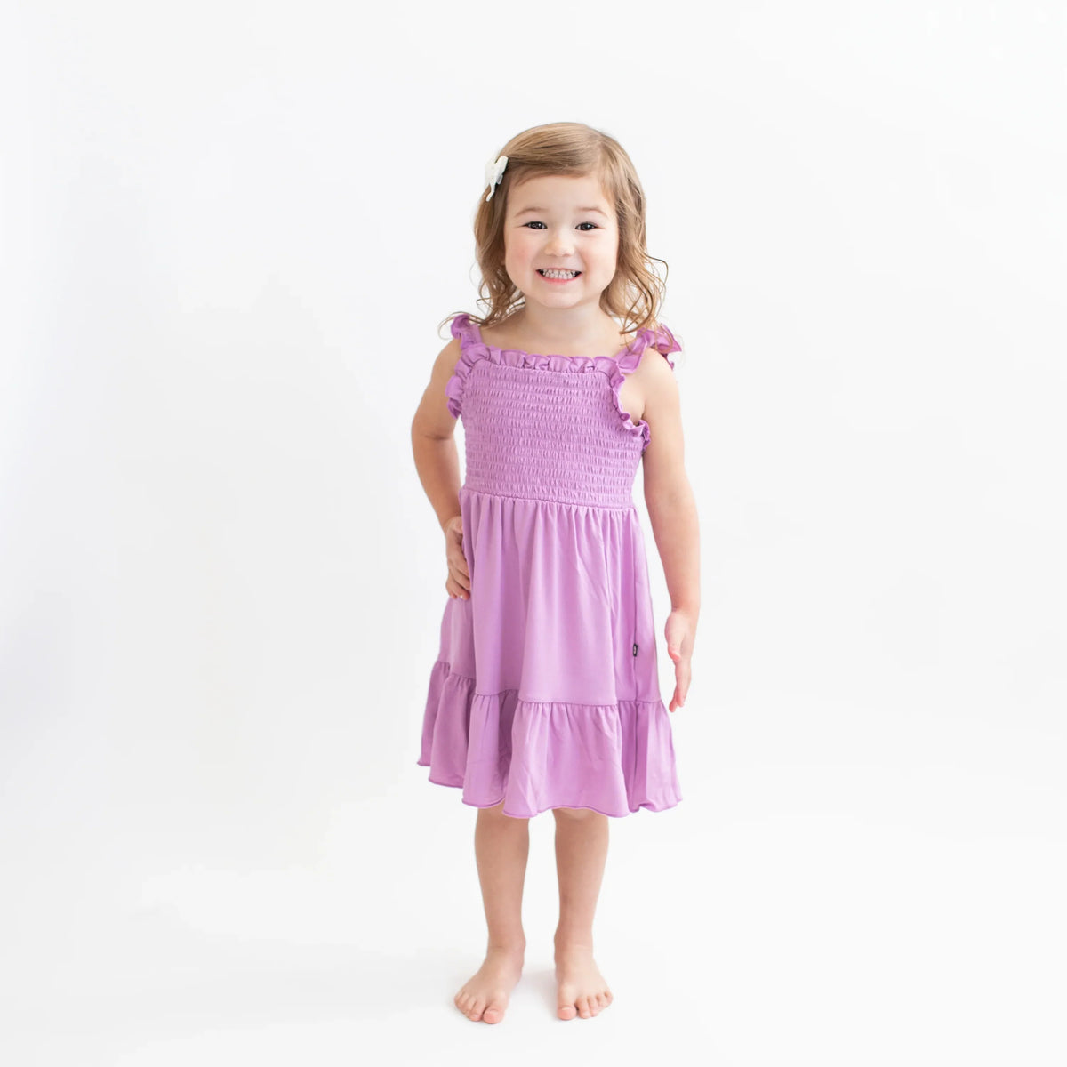Smocked Dress in Poi