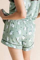 Women's Short Sleeve Pajama Set in Koala