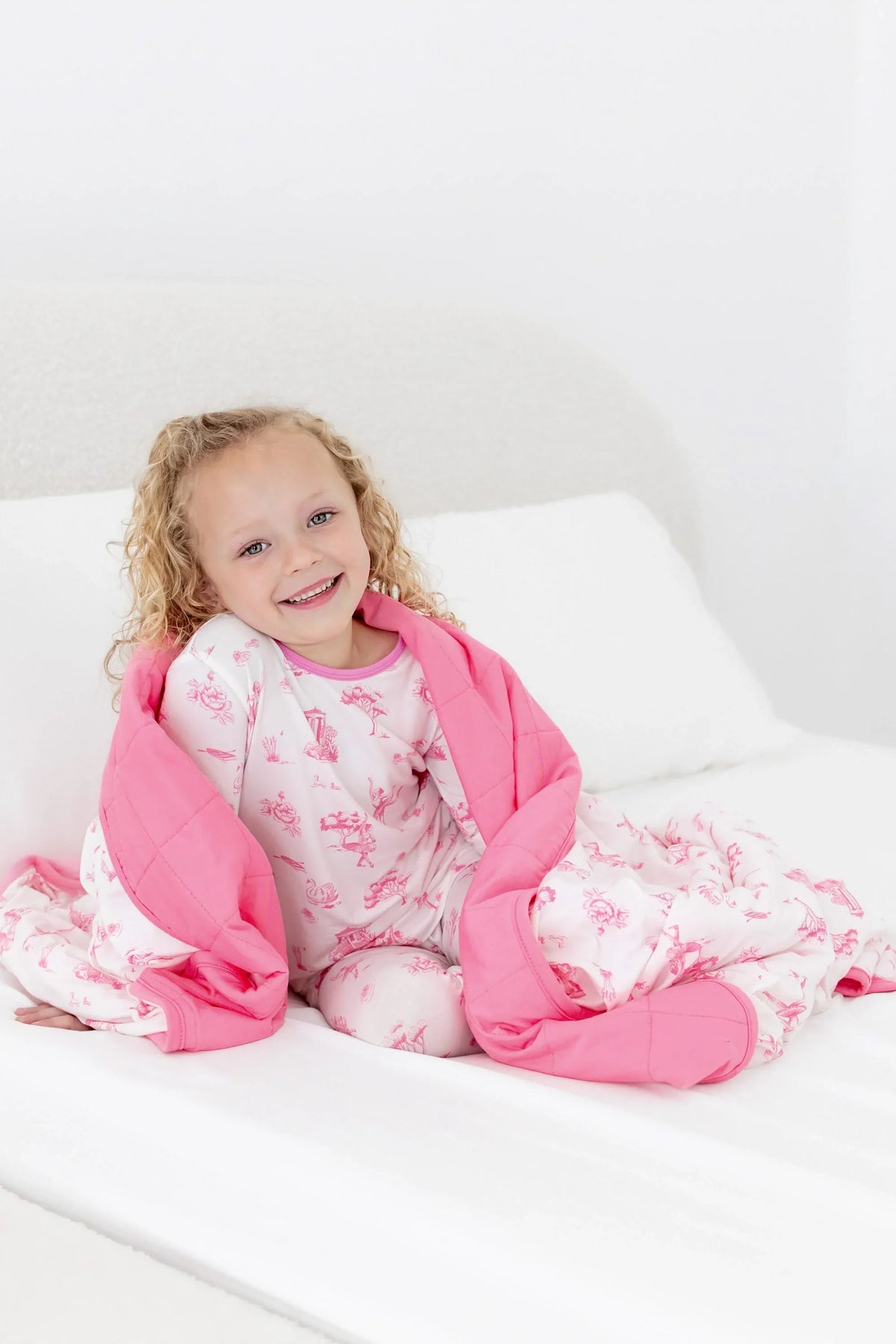 Toddler Blanket in Toile Ballet 1.0