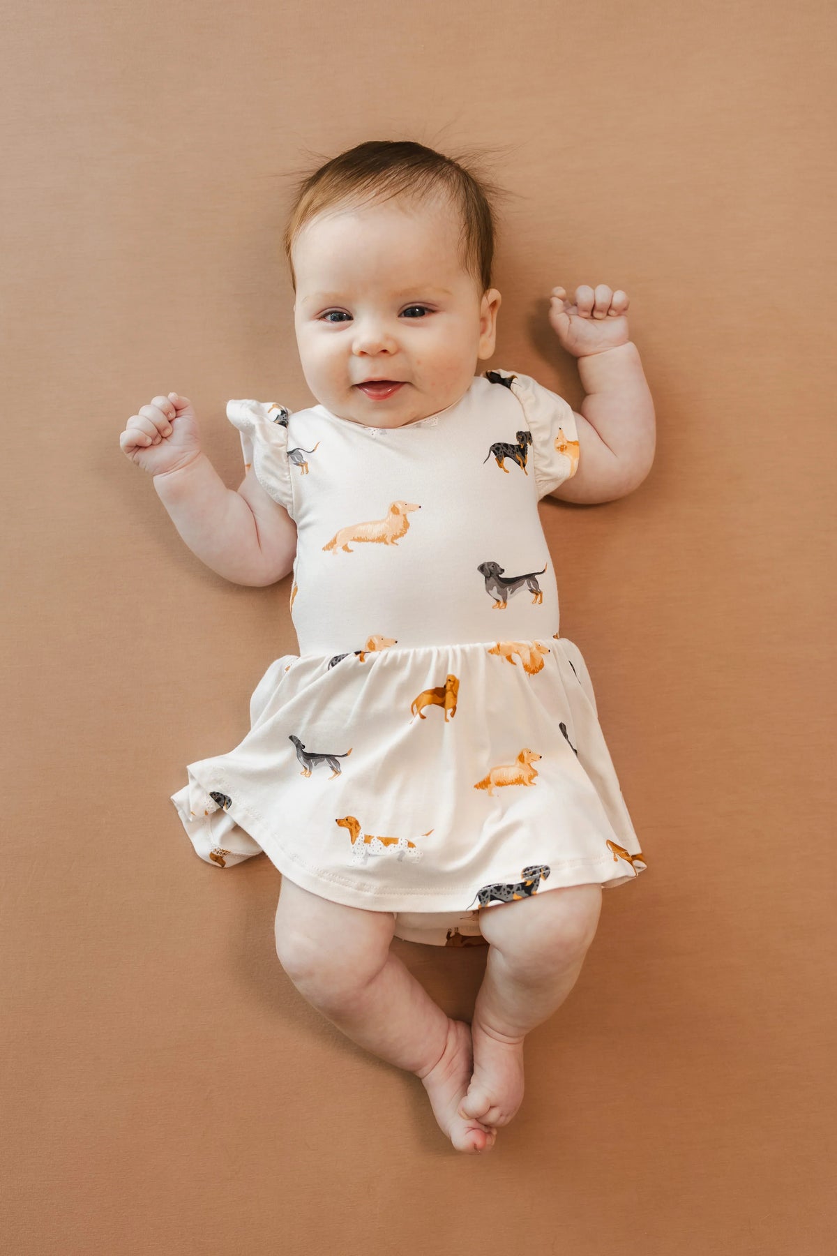 Twirl Bodysuit Dress in Dachshund