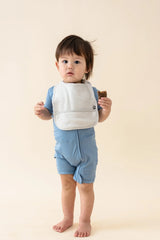 Terry Pocket Bib in Oat