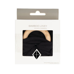Lovey in Midnight with Removable Wooden Teething Ring