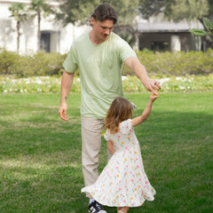 Puff Sleeve Twirl Dress in Tulip
