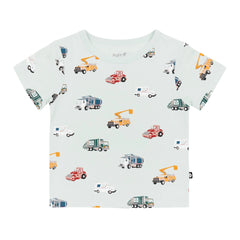 Toddler Basic Tee in City Vehicles