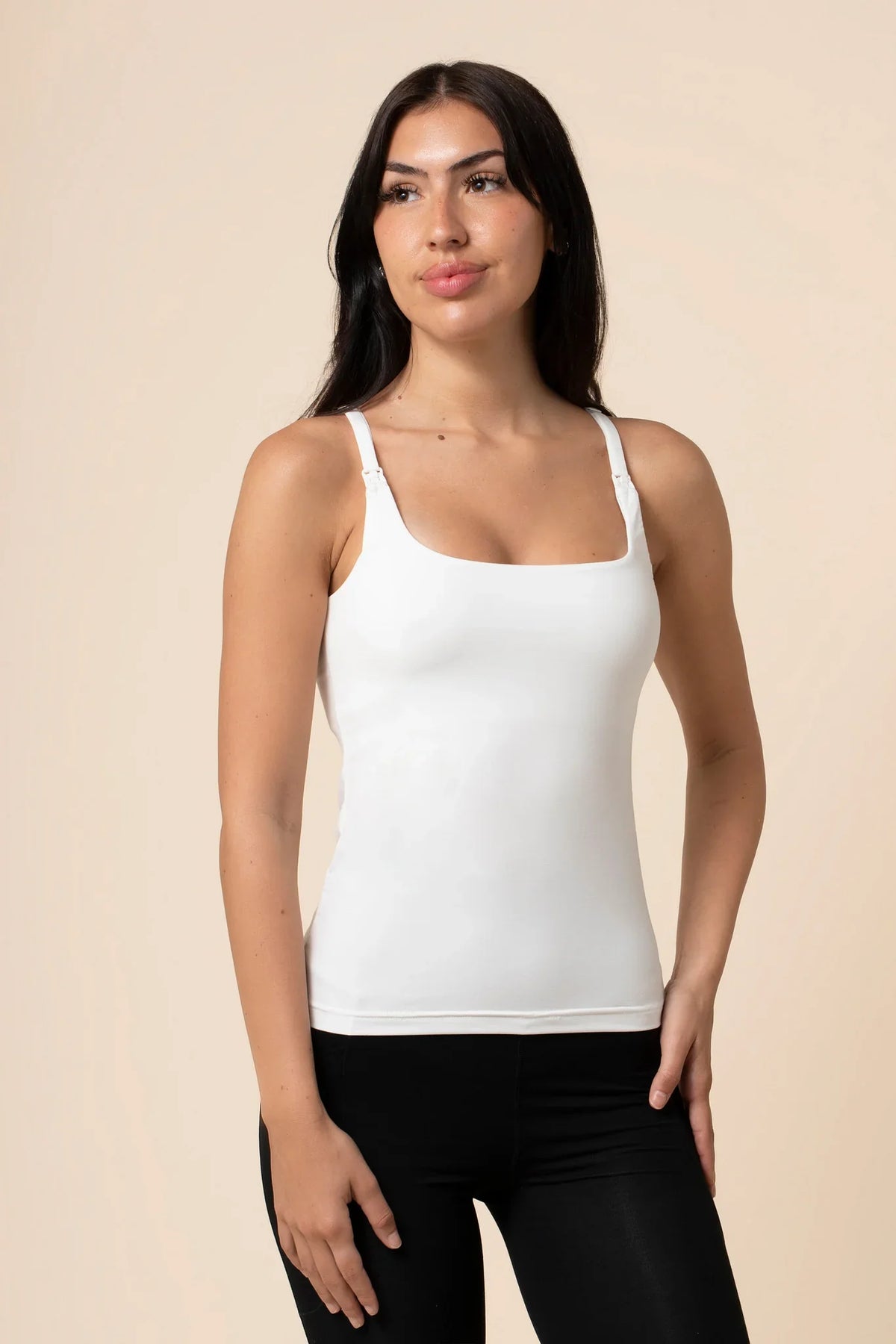 Women's Nursing Tank in Snow