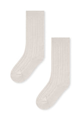 Knee High Socks in Oat