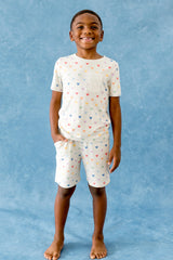 Toddler Crew Neck Tee in Pastel Mickey Mouse