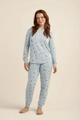 Women's Jogger Pajama Set in Mallard Duck
