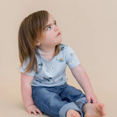 Toddler Basic Tee in Take Off