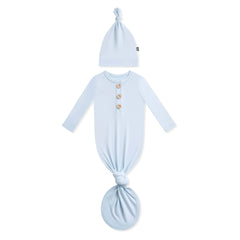 Knotted Gown with Hat Set in Breeze