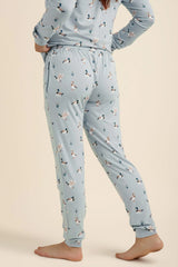 Women's Jogger Pajama Set in Mallard Duck