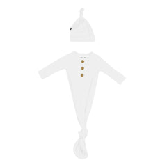 Knotted Gown with Hat Set in Cloud