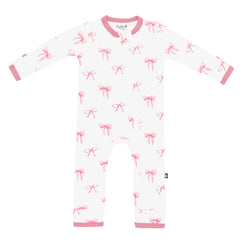 Zippered Romper in Bow