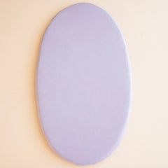 Oval Bassinet Sheet in Taro