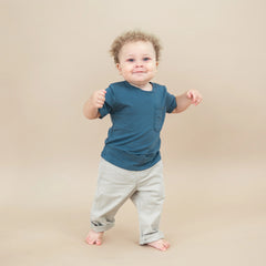 Toddler Crew Neck Tee in Atlantic