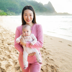 Zippered Romper in Blush