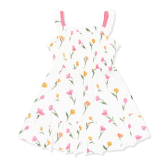 Smocked Dress in Tulip