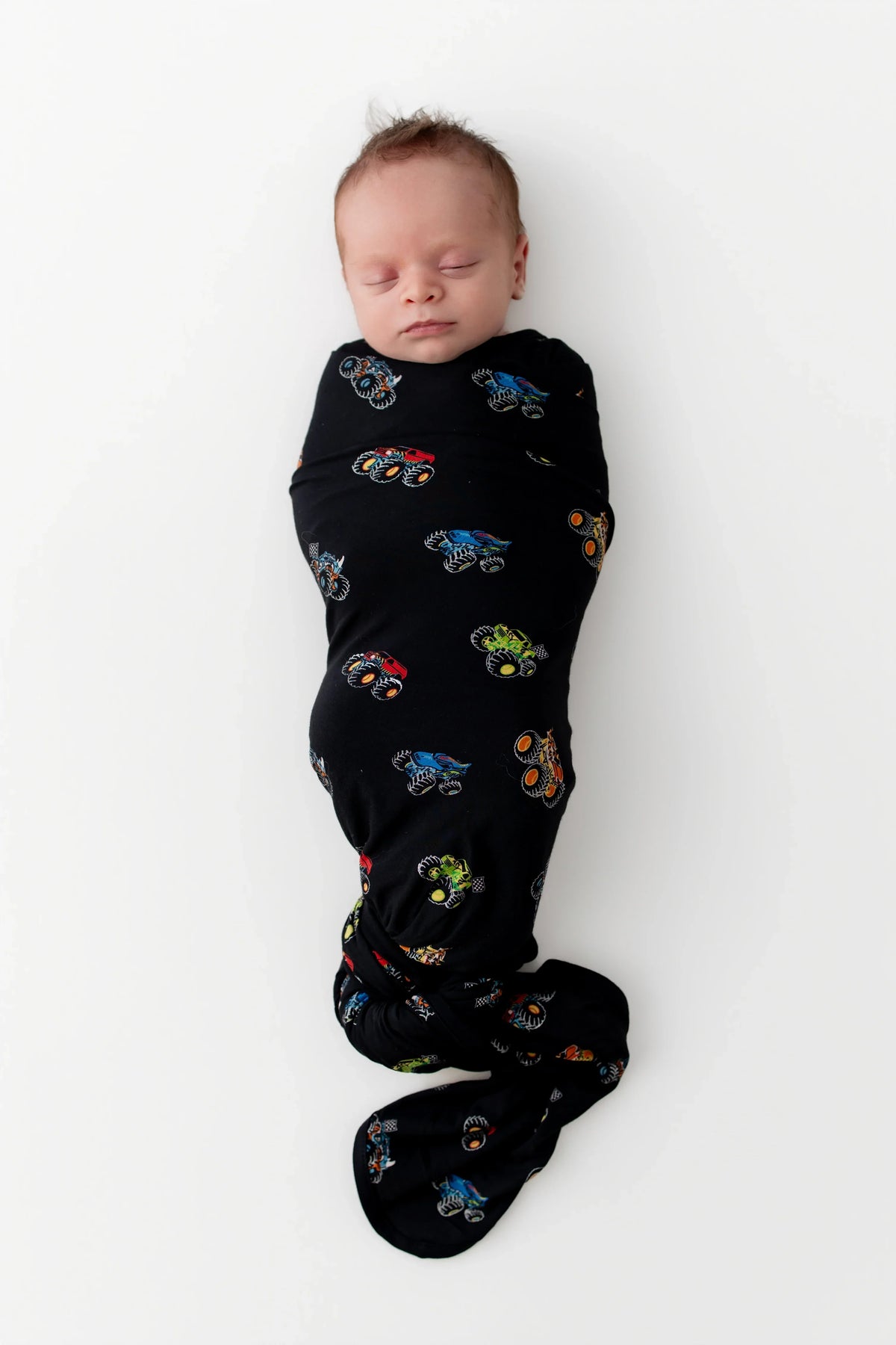 Swaddle Blanket in Monster Truck