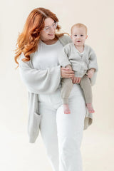 Chunky Knit Women's Oversized Cardigan in Oat