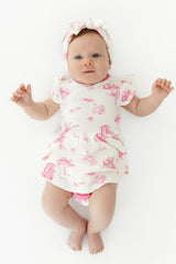 Twirl Bodysuit Dress in Toile Ballet