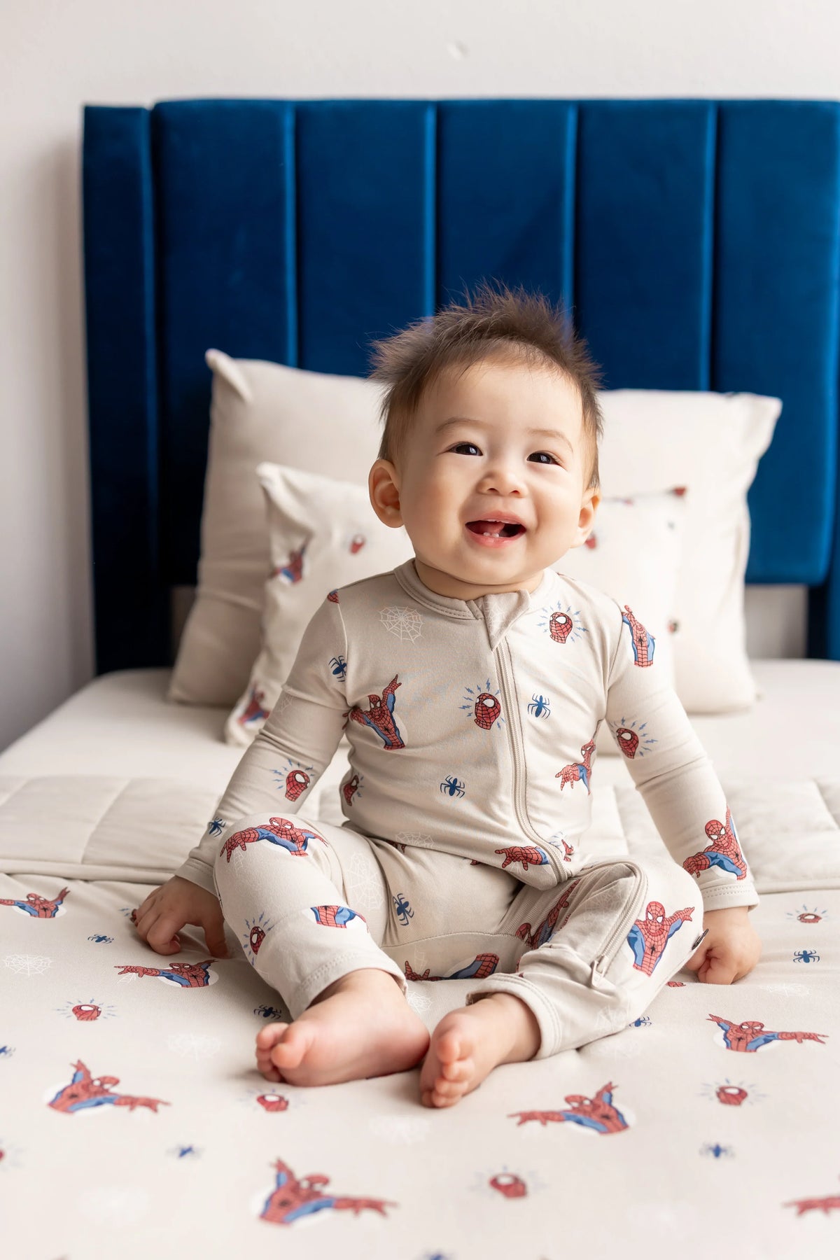 Zippered Romper in Spider-Man