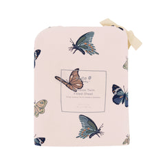 Twin Sheet in Blush Butterfly