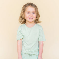 Toddler Crew Neck Tee in Basil