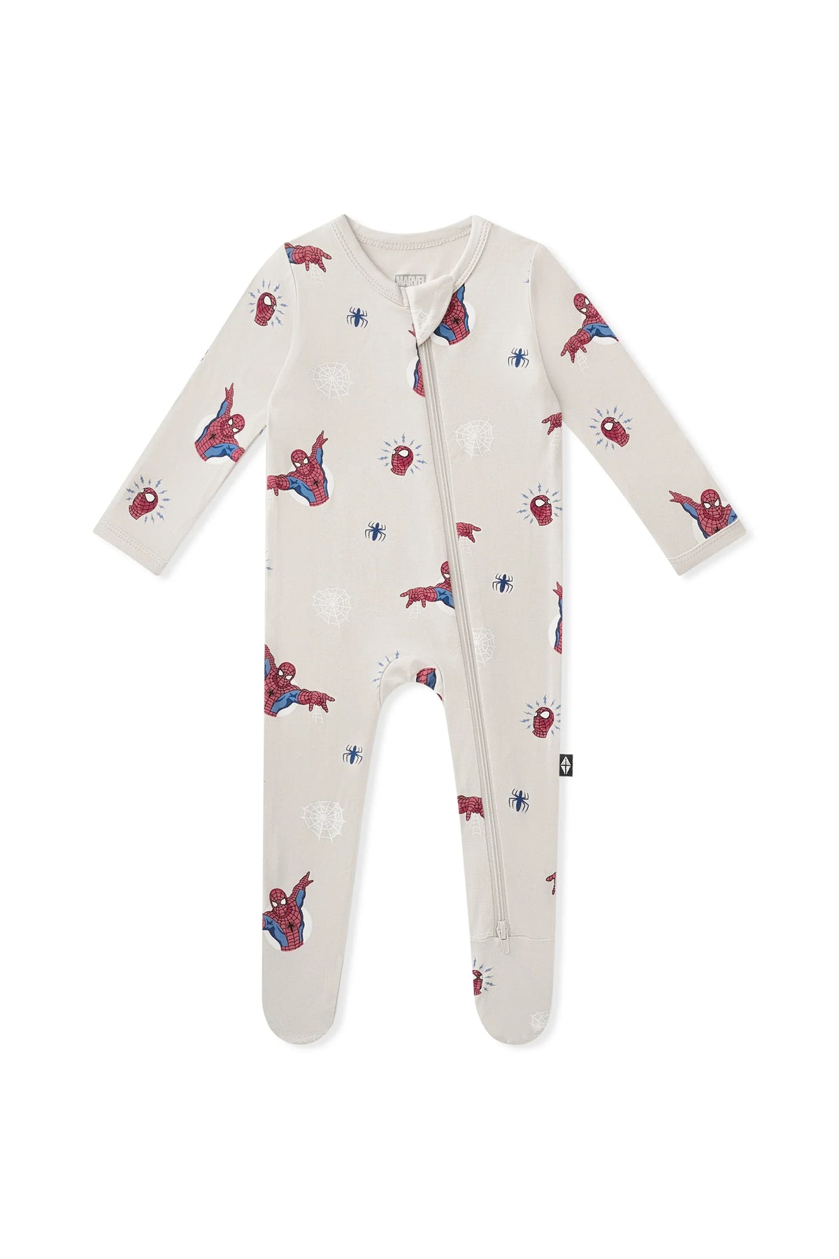 Zippered Footie in Spider-Man