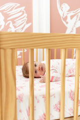 Crib Sheet in Toile Ballet