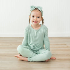 Long Sleeve Pajamas in Sage