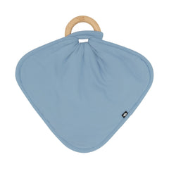 Lovey in Slate with Removable Wooden Teething Ring