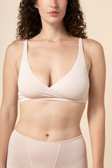 Women's Cross Front Bralette in Blonde