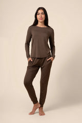 Women's Jogger Pajama Set in Espresso