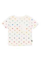 Toddler Crew Neck Tee in Pastel Mickey Mouse