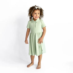 Polo Dress in Basil