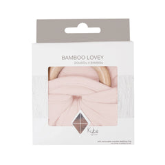 Lovey in Blush with Removable Wooden Teething Ring