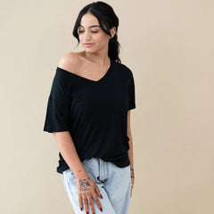 Women’s Relaxed Fit V-Neck in Midnight