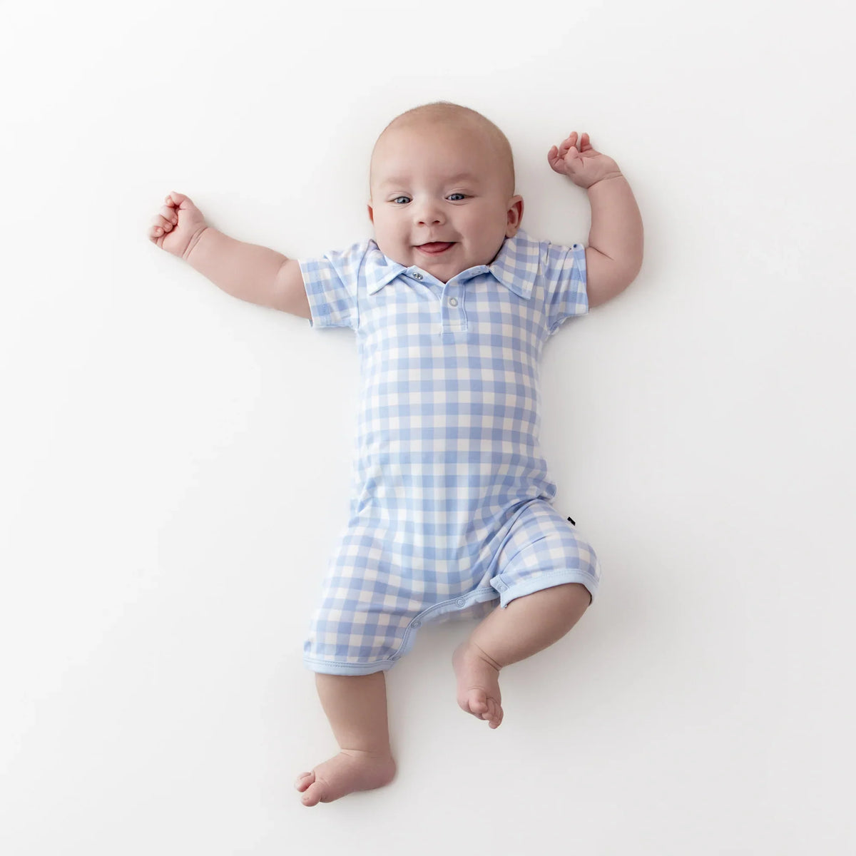 Polo Shortall in Gingham Breeze