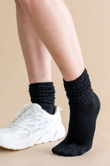Adult Scrunch Socks in Midnight