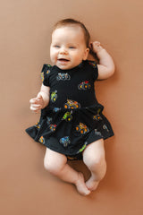 Twirl Bodysuit Dress in Monster Truck