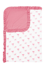 Ruffle Toddler Blanket in Bow 0.5