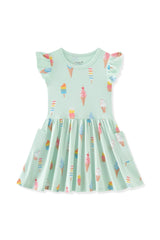 Pocket Dress in Mint Ice Cream