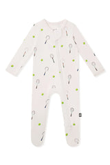 Zippered Footie in Tennis