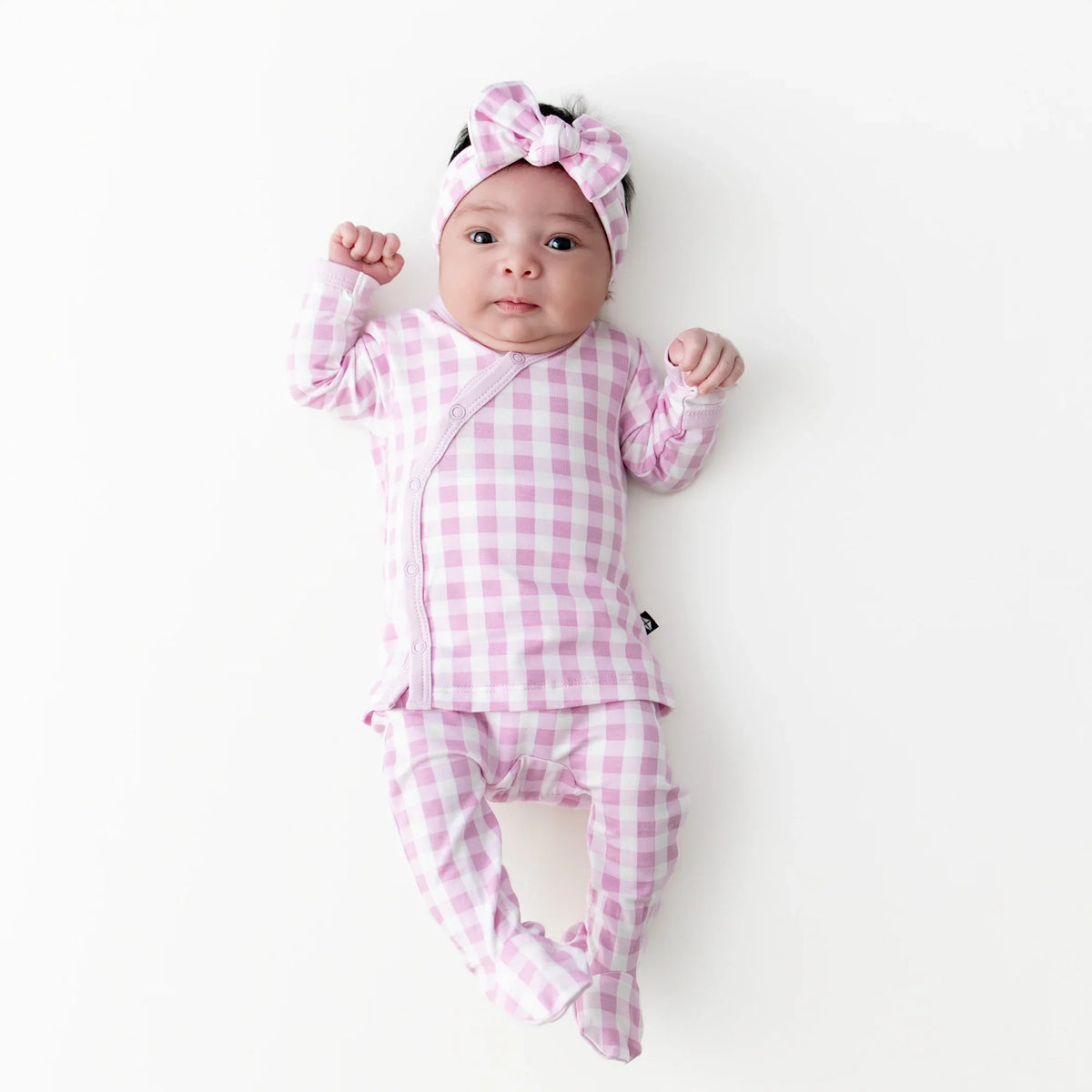 Take Me Home Set with Bow in Gingham Thistle
