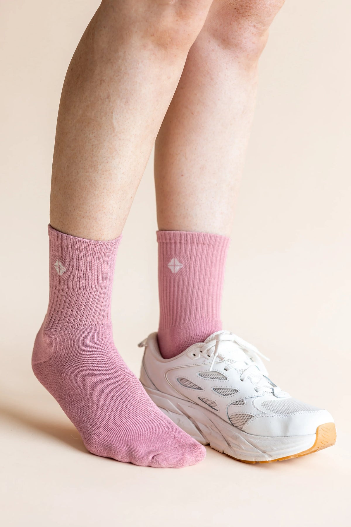Adult Crew Socks in Apple Blossom