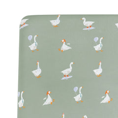 Crib Sheet in Silly Goose
