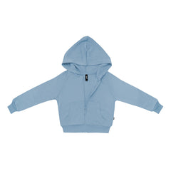 Fleece Zip Up Hoodie in Slate